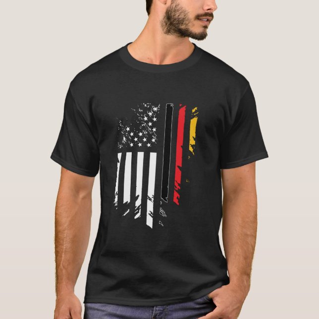 Camiseta Alemania raíz Americana crece Alemania Estados Uni (Anverso)