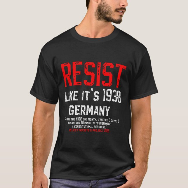 Camiseta Alemania rechaza el fascismo en 1938 (Anverso)