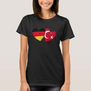 Camiseta Alemania Turquía Corazón Bandera Türkiye Alemán Tu
