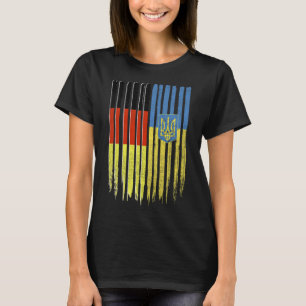 Camiseta Alemania Ucrania Bandera alemana ucraniana Trident