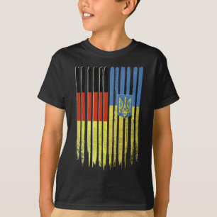 Camiseta Alemania Ucrania Bandera alemana ucraniana Trident