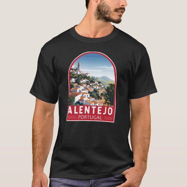 Camiseta Alentejo Portugal Viaje arte de cosecha (Anverso)