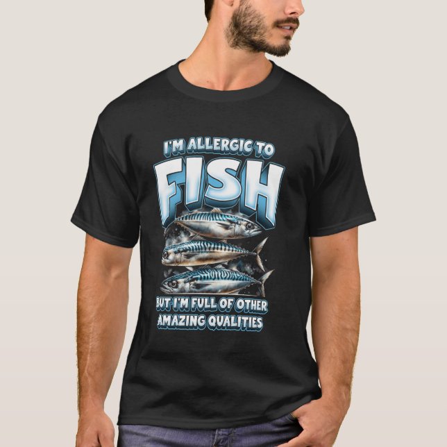 Camiseta Alergia a pescado (Anverso)