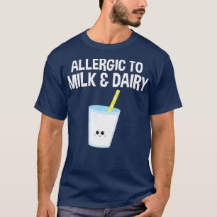 Camiseta Alergia alérgica a la leche y a los alimentos láct