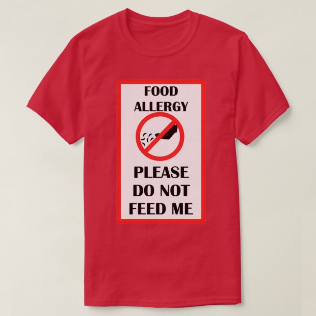 Camiseta Alergia alimentaria (Diseño del anverso)
