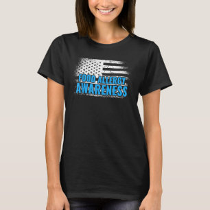 Camiseta Alergia de alimentos de la bandera estadounidense 