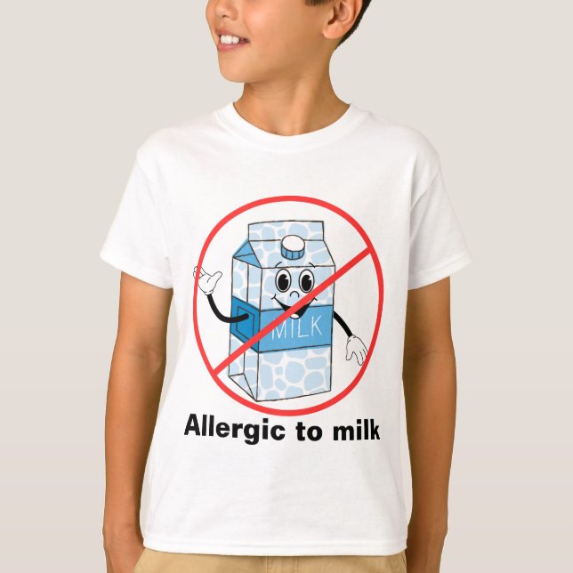 Camiseta Alergia de la leche (Anverso)