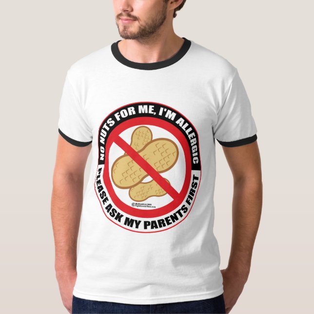 Camiseta Alergia de la nuez (Anverso)