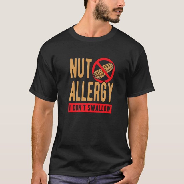 Camiseta Alergia de nueces que no me trague premium (Anverso)