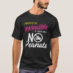 Camiseta Alergia del cacahuete para un Chica de alérgica al