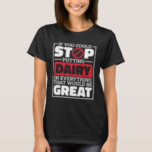 Camiseta Alergia láctea para las alergias alimentarias a la