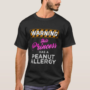 Camiseta Alergias al cacahuete Alergia al alimento Concienc