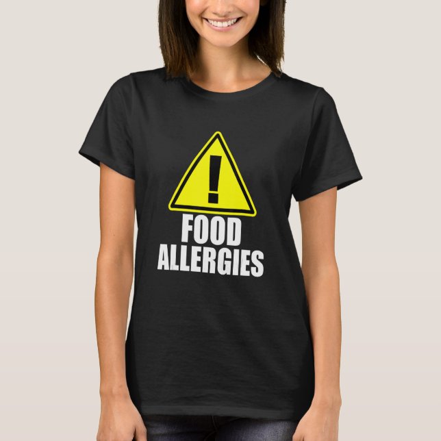 Camiseta Alergias alimentarias Alergia Conciencia Mes Cinta (Anverso)