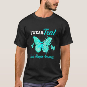 Camiseta Alergias alimentarias Conciencia: uso mariposa Ver