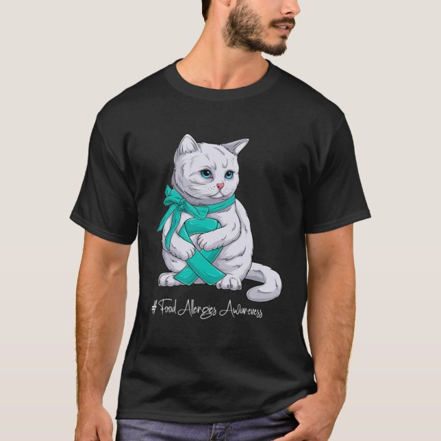 Camiseta Alergias alimentarias Mes de Conciencia Cinta Verd (Anverso)