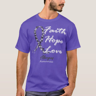 Camiseta Alergias Conciencia Fe Esperanza Amor En Esta Fami