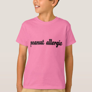 Camiseta alérgica del cacahuete