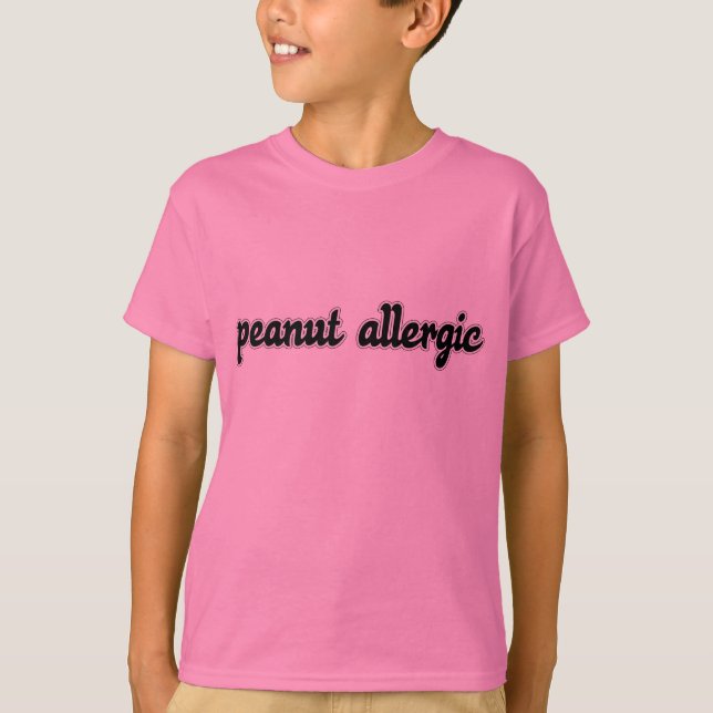 Camiseta alérgica del cacahuete (Anverso)