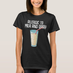 Camiseta Alérgico a la leche y a la alimentación láctea