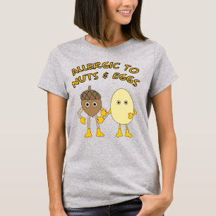 Camiseta Alérgico a las nueces y huevos