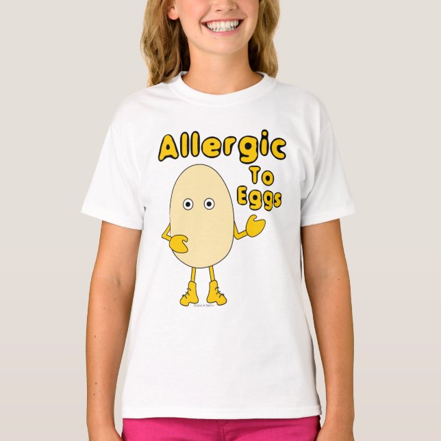 Camiseta Alérgico a los huevos (Anverso)