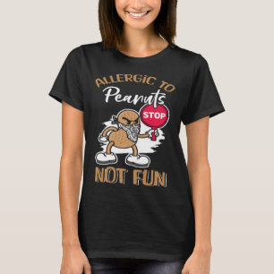 Camiseta Alérgico al cacahuete No Divertido Alérgico Al Man