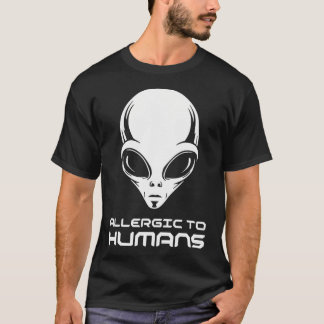 Camiseta Alero a Humanos Introvertido Extraterrestre Alien