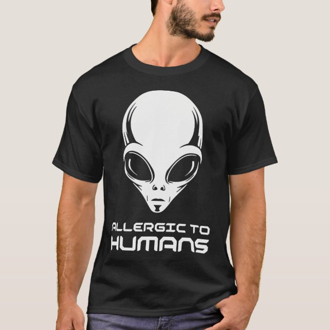 Camiseta Alero a Humanos Introvertido Extraterrestre Alien (Anverso)