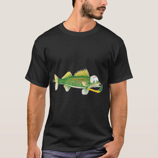 Camiseta Alerón de lucioperca de Minnesota (Anverso)