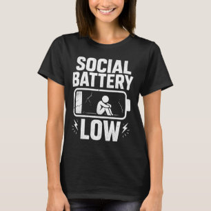 Camiseta Alerta de batería social baja