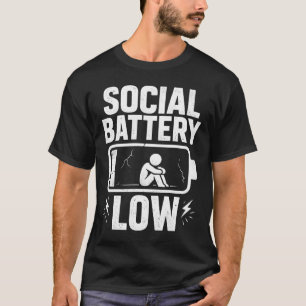 Camiseta Alerta de batería social baja
