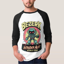 Camiseta Alerta de intruso Bezerk gira mundial arcade retro