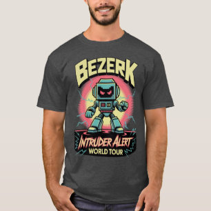Camiseta Alerta de intruso Bezerk gira mundial arcade retro