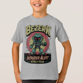 Camiseta Alerta de intruso Bezerk gira mundial retro arcade