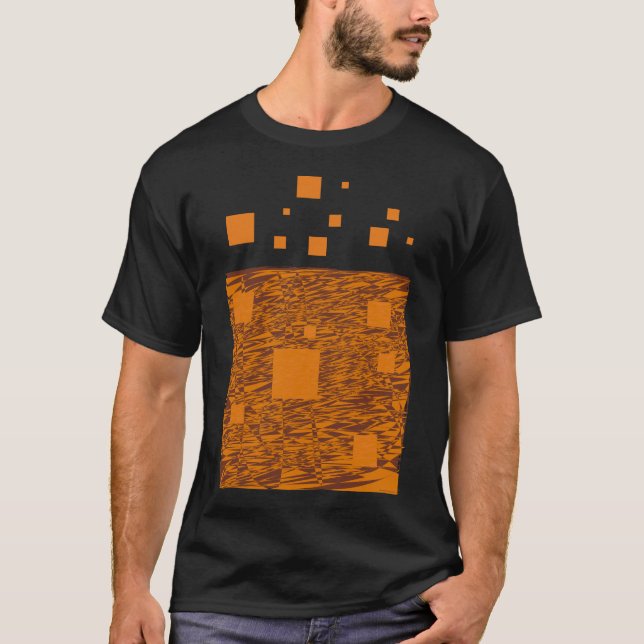 Camiseta Alerta de Naranja negro Marrón Halloween Plazas fl (Anverso)