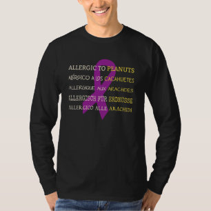 Camiseta Alerta de sensibilización sobre la alergia a los c