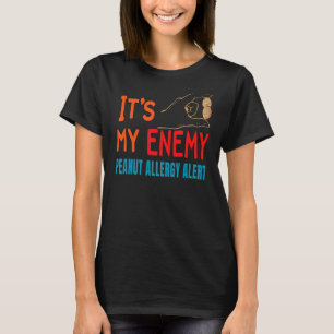 Camiseta Alerta de sensibilización sobre la alergia aliment