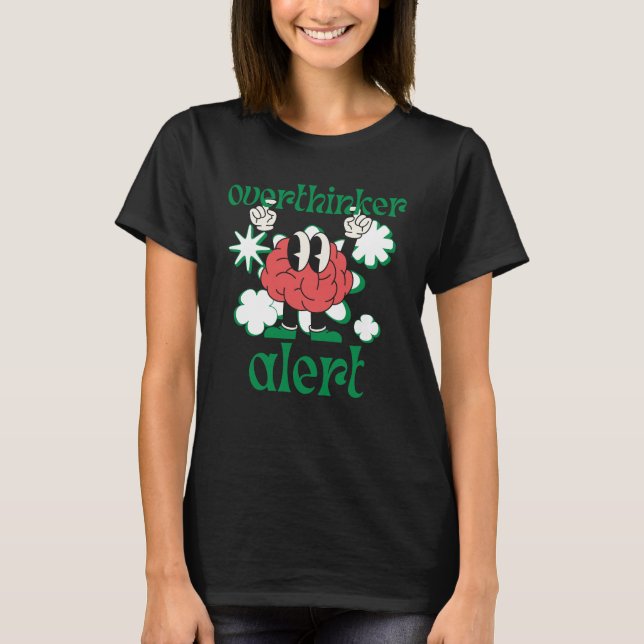 Camiseta Alerta de sobrepensador (Anverso)