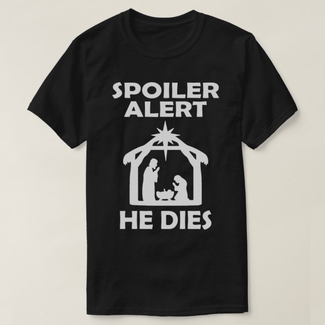 Camiseta Alerta de spoiler de navidades - Navidades diverti (Diseño del anverso)