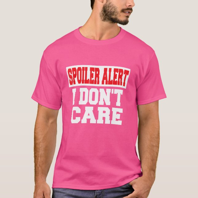 Camiseta Alerta de spoiler No me importa la ropa emo (Anverso)