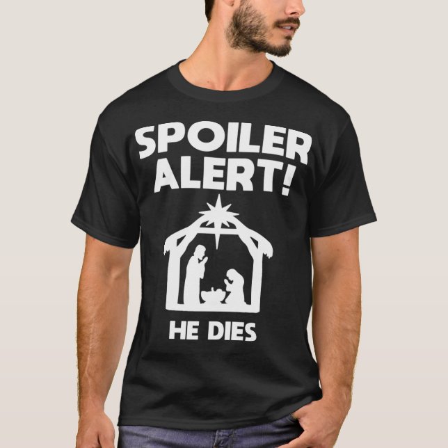 Camiseta Alerta de spoiler que muere, Navidades divertidos (Anverso)