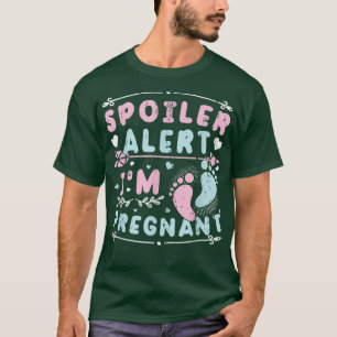 Camiseta Alerta de spoiler Soy Invitación de embarazo preña