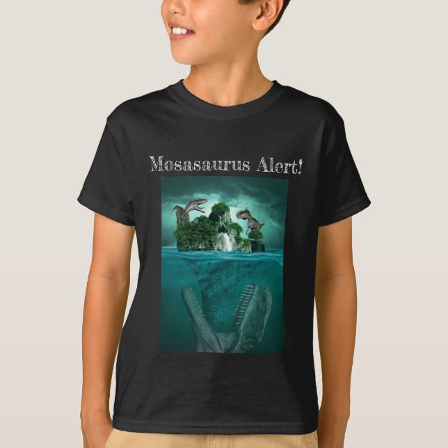 Camiseta ¡Alerta Mosasaurus! Jurassic World Dino T-Shirt (Anverso)