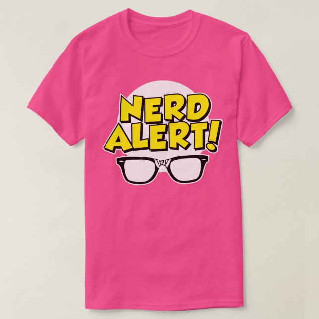 Camiseta Alerta Nerd (Diseño del anverso)