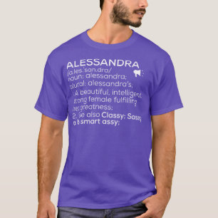 Camiseta Alessandra Nombre Alessandra Definición Alessandra