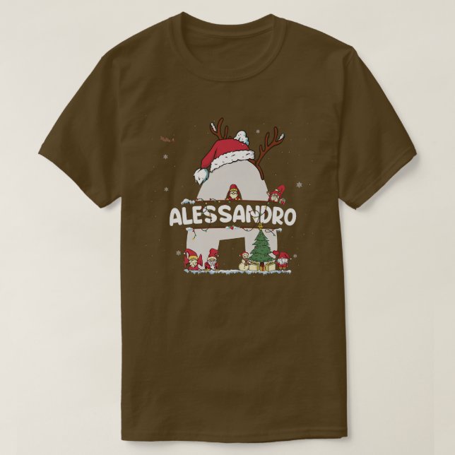 Camiseta Alessandro Christmasw Alessandro Nombre para Xm gr (Diseño del anverso)