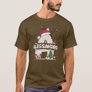 Camiseta Alessandro Christmasw Alessandro Nombre para Xm gr