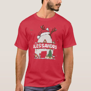 Camiseta Alessandro Navidades con Alessandro Nombre para di