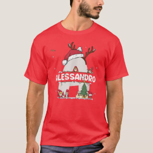 Camiseta Alessandro Navidades con Alessandro Nombre para di