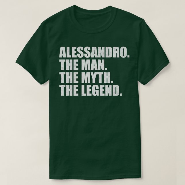 Camiseta AlessandroAlessandro Nombre Alessandro dado nombre (Diseño del anverso)